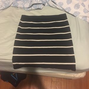 Ivanka Trump navy striped business skirt
